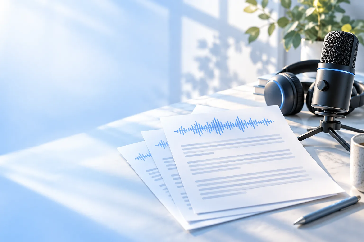 Audiototext-Einstiegsbild zur Umwandlung von Sprache in Text