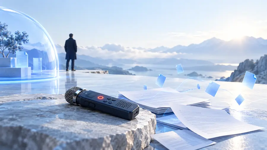Illustration representing an unchecked recording